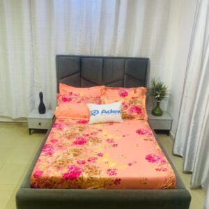 LIGHT PEACH FLORAL 6/6 BEDSHEET