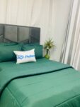 PLAIN EMERALD GREEN 4/6 DUVET SET