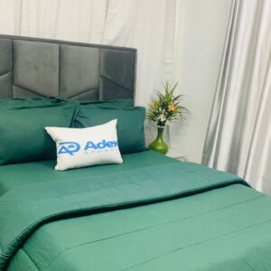 PLAIN EMERALD GREEN 4/6 DUVET SET