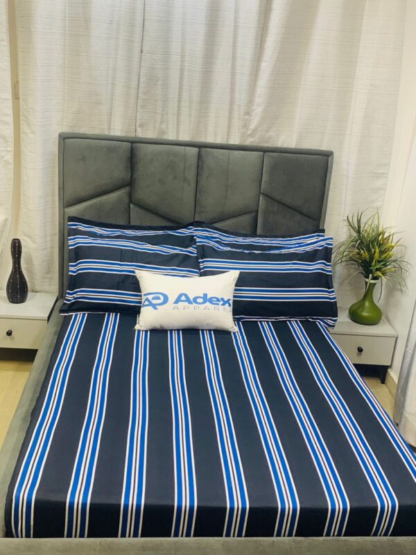 STRIPE BLUE 6/6 BEDSHEET SET